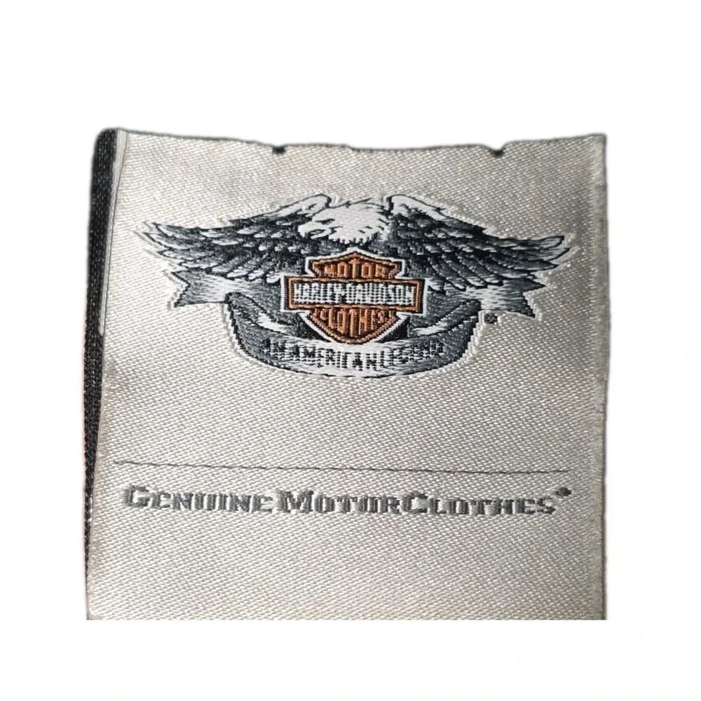 NWT Harley Davidson Womens Bk. Wool Blend Newsboy Hat Satin Lining Silver‎ Chain